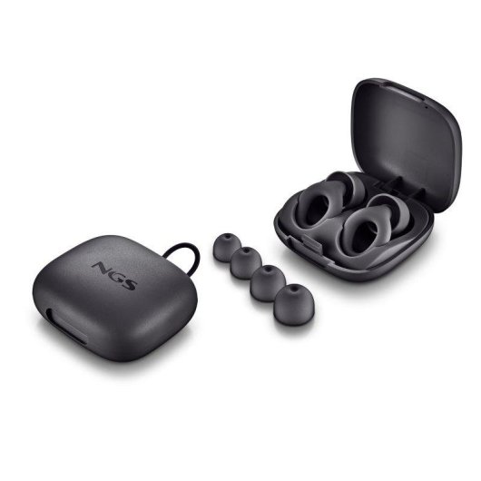 Tapones para Oídos NGS Noonblack Reutilizables 23dB SNR Silicona Negros