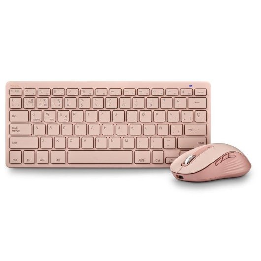 Teclado NGS NGS-KEYBOARD-0438 magnético multimedia recargable rosa AZERTY