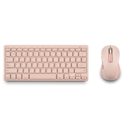 Teclado NGS NGS-KEYBOARD-0438 magnético multimedia recargable rosa AZERTY
