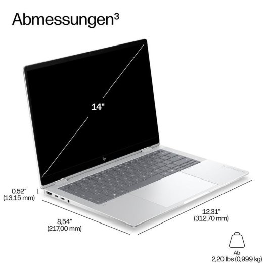 Portátil HP EliteBook X G2i 14" Intel Core Ultra 5 325 32GB 512GB SSD Intel Graphics Windows 11 Pro