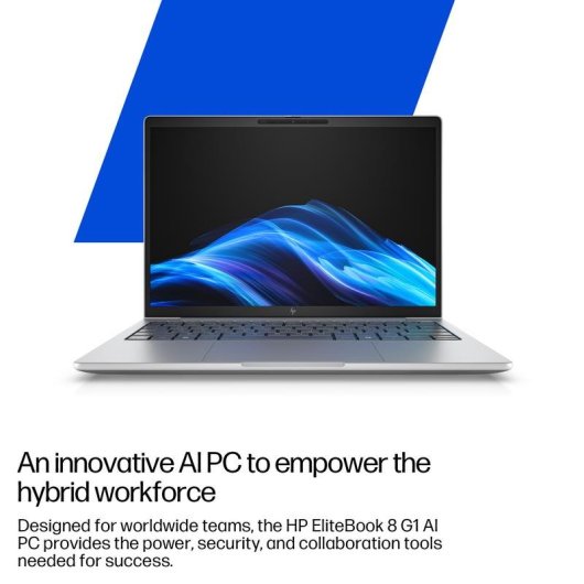 Portátil HP EliteBook 8 G1i 13,3" Intel Core Ultra 7 255U 32GB Intel Graphics 1TB SSD Windows 11 Pro pantalla IPS