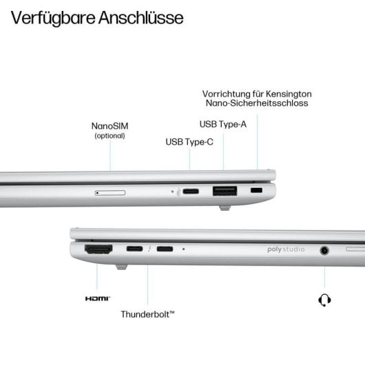 Portátil HP EliteBook 8 G1i 16" Intel Core Ultra 7 255U 16GB 512GB SSD Intel Graphics Windows 11 Pro
