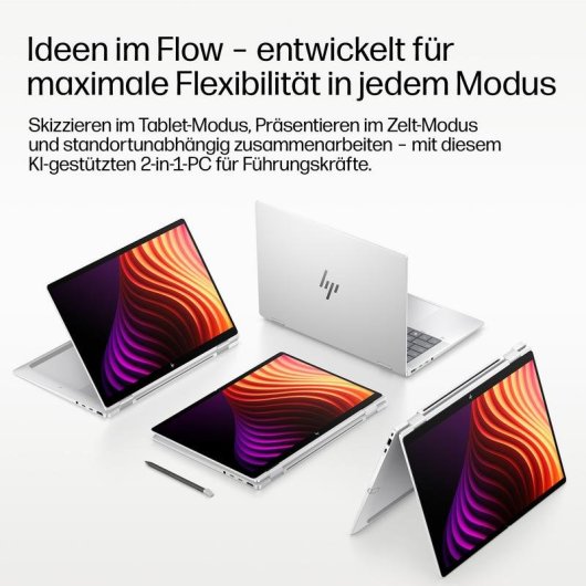 HP EliteBook X Flip G2i 14" Touchscreen Intel Core Ultra 7 356H 32GB 1TB SSD Intel Grafik Windows 11 Pro Ultraleicht