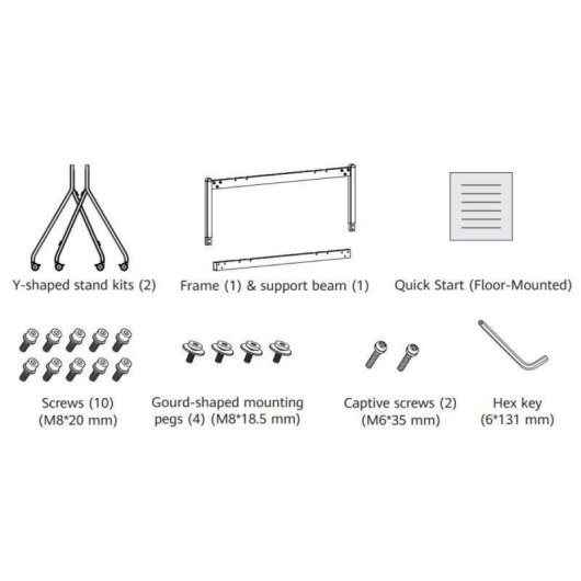 Huawei WB1M0IDEAHUB07 Soporte de pie para Ideahub 65 a 86"