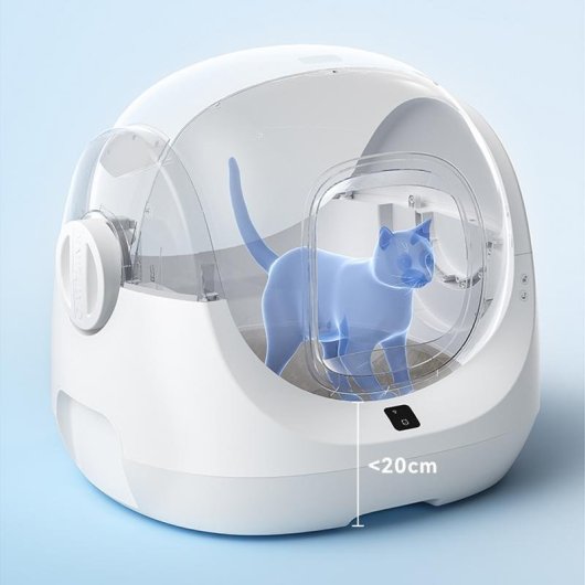 Cassetto Igienico Autopulente per Gatti CATLINK Baymax 70 L Bianco