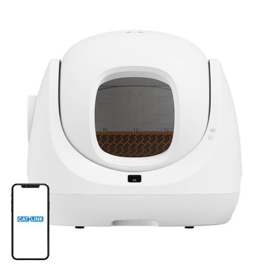 Cassetto Igienico Autopulente per Gatti CATLINK Baymax 70 L Bianco