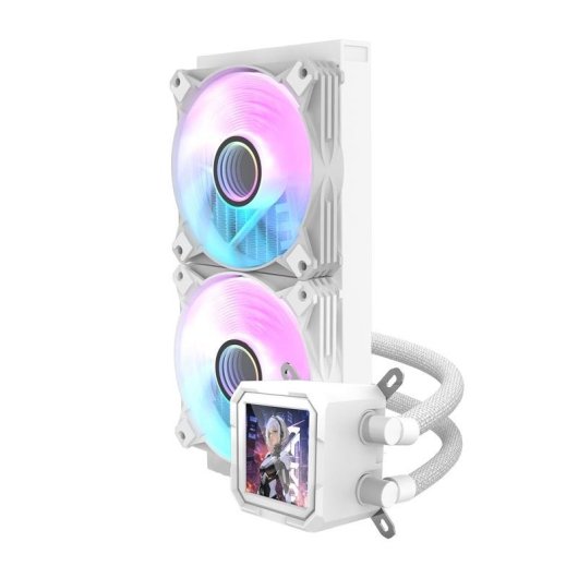 Refrigeración Líquida darkFlash DV240S 240mm 2 Ventiladores ARGB LCD IPS