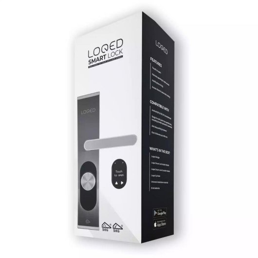 Fechadura Inteligente Shelly LOQED Touch WiFi Bluetooth Abertura com App Código PIN Compatível Alexa Google Home