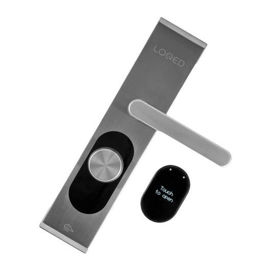 Fechadura Inteligente Shelly LOQED Touch WiFi Bluetooth Abertura com App Código PIN Compatível Alexa Google Home
