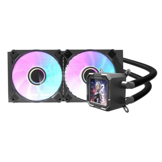 Flüssigkeitskühlung darkFlash DV240S 240mm 2 Lüfter LED Multicolor