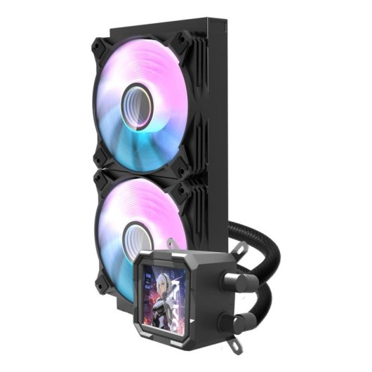 Flüssigkeitskühlung darkFlash DV240S 240mm 2 Lüfter LED Multicolor