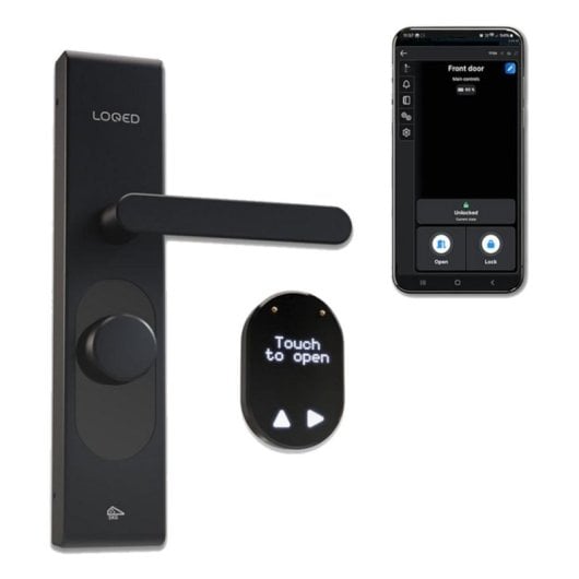 Cerradura inteligente Shelly LOQED Touch WiFi Bluetooth Apertura con App Código y Huella Dactilar