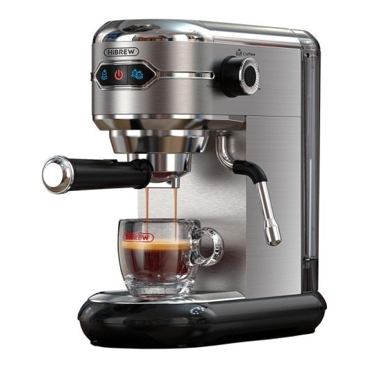 Macchina da caffè Espresso HiBREW H11 1,1 L 19 bar 2 Tazze con vaporizzatore