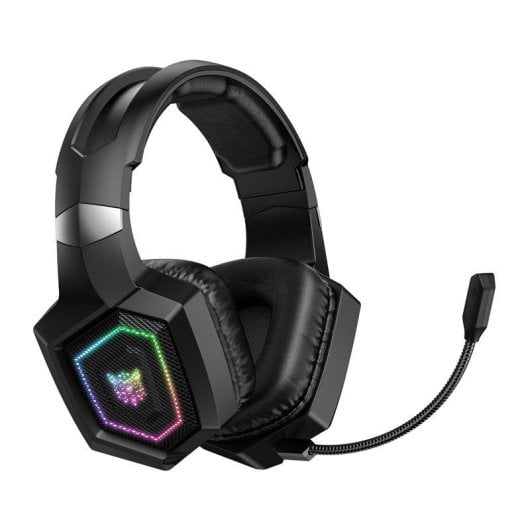 Auriculares ONIKUMA GT806 inalámbricos Bluetooth 5.4 gaming RGB negros