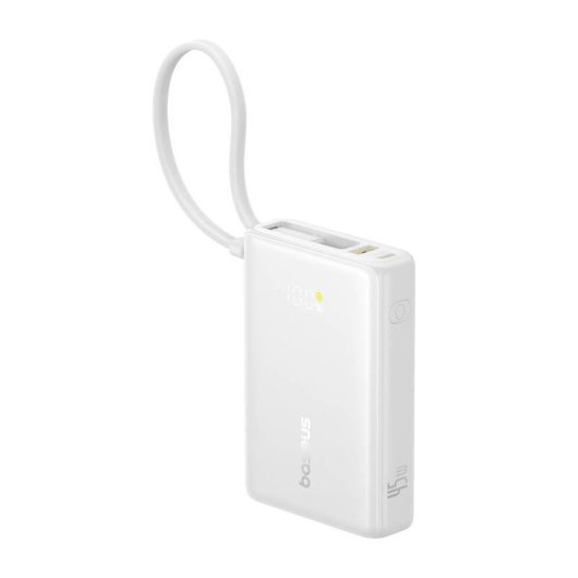 Batería Externa Baseus PicoGo 10000 mAh 45 W Blanco
