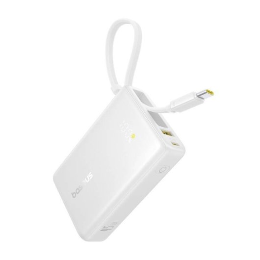 Batería Externa Baseus PicoGo 10000 mAh 45 W Blanco