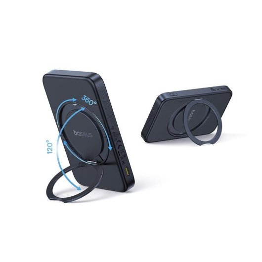 Batería Externa Baseus PicoGo Qi2 5000 mAh Cargador Inalámbrico Negro