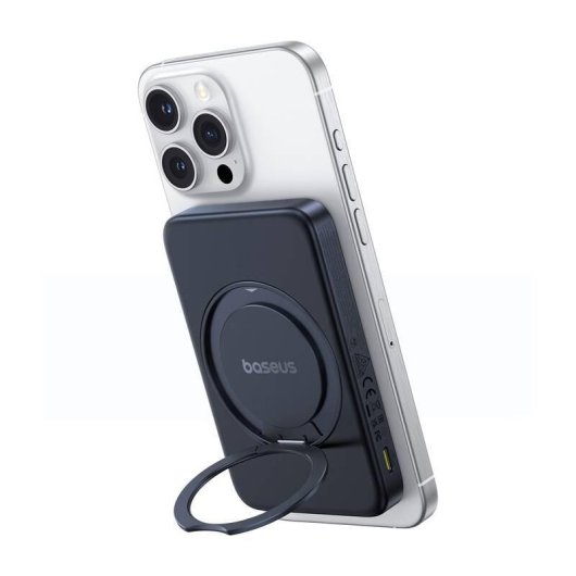 Batería Externa Baseus PicoGo Qi2 5000 mAh Cargador Inalámbrico Negro