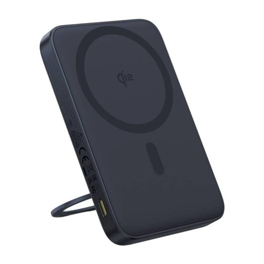Batería Externa Baseus PicoGo Qi2 5000 mAh Cargador Inalámbrico Negro