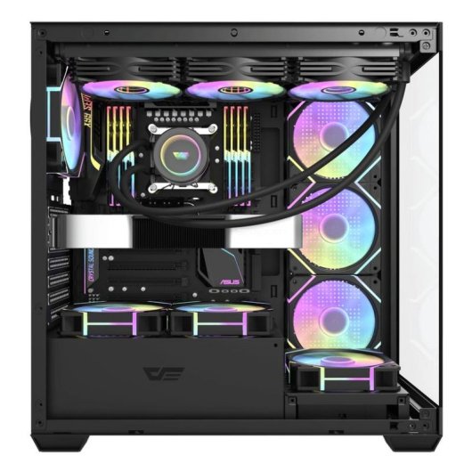Gehäuse Tower ATX darkFlash DS900 Gehärtetes Glas Schwarz
