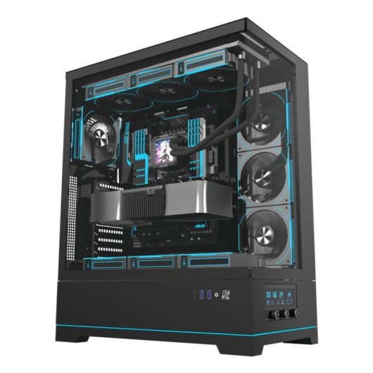 Carcasa Torre darkFlash DY451L Pro ATX Negro con Panel de Cristal Templado