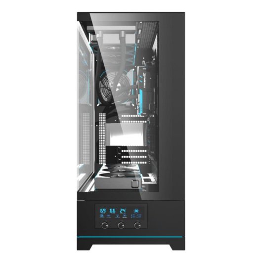 Carcasa Torre darkFlash DY451L Pro ATX Negro con Panel de Cristal Templado