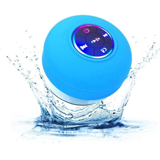 Altavoces Autrucker Bluetooth Portátil 6cm con micrófono y luz LED