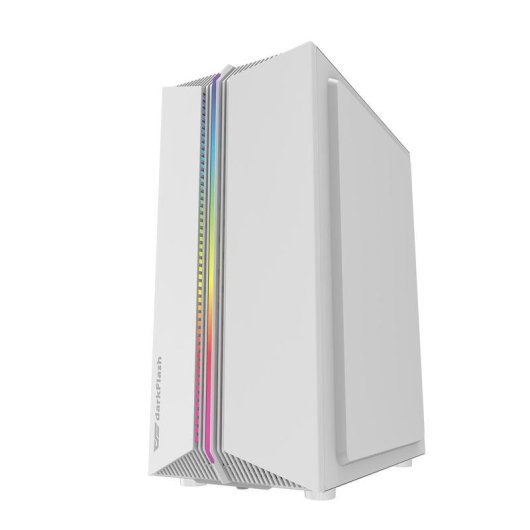 Carcasa PC Gaming darkFlash DK151 Midi Tower Blanca ATX Ventana Templada RGB