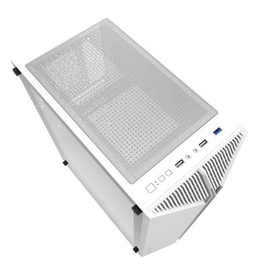 Carcasa PC Gaming darkFlash DK151 Midi Tower Blanca ATX Ventana Templada RGB