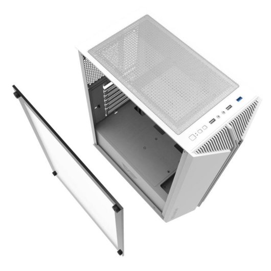 Carcasa PC Gaming darkFlash DK151 Midi Tower Blanca ATX Ventana Templada RGB