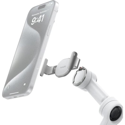 Suporte para telemóvel magnético Insta360 Flow 2 Pro cinzento alumínio