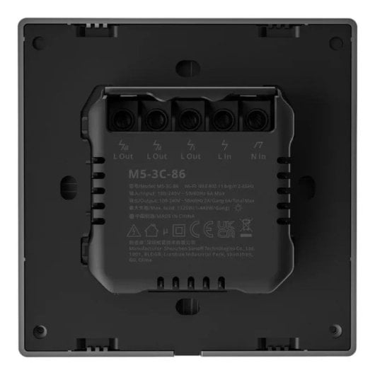 Interruptor Inteligente Sonoff M5 3C WiFi Compatível com Alexa Google Siri