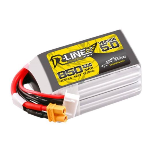 Batería Tattu R-Line 5.0 850 mAh 14,8 V 4S1P 150C XT30U-F para drones FPV