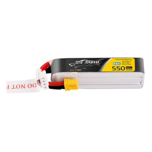 Batería Tattu 3S 550mAh 95C 11.4V HV Lipo con Conector XT30