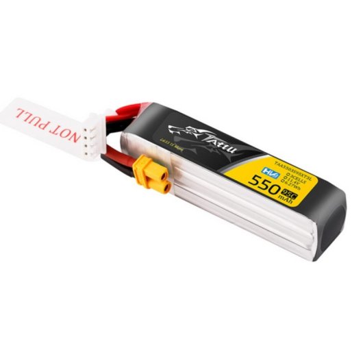 Batería Tattu 3S 550mAh 95C 11.4V HV Lipo con Conector XT30