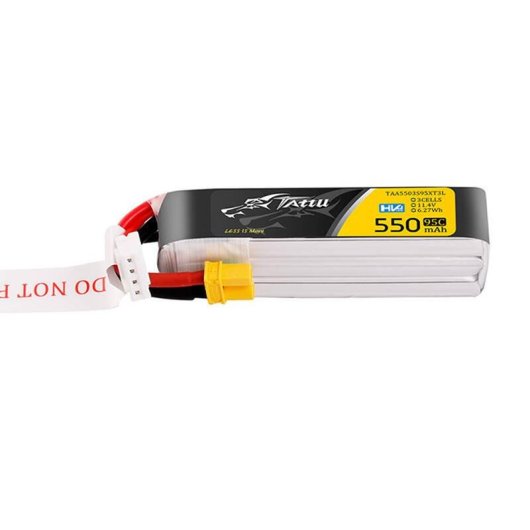 Batería Tattu 3S 550mAh 95C 11.4V HV Lipo con Conector XT30
