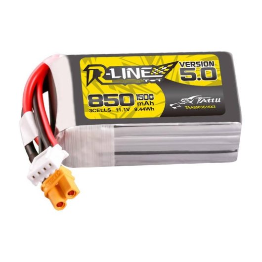 Batería Tattu R-Line 5.0 850mAh 3S 11.1V 150C XT30U-F para drones FPV
