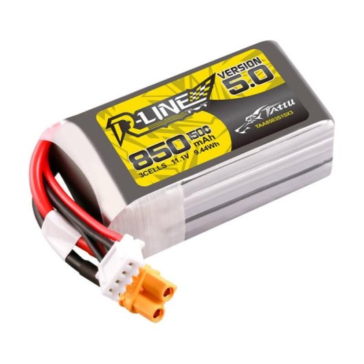 Batería Tattu R-Line 5.0 850mAh 3S 11.1V 150C XT30U-F para drones FPV