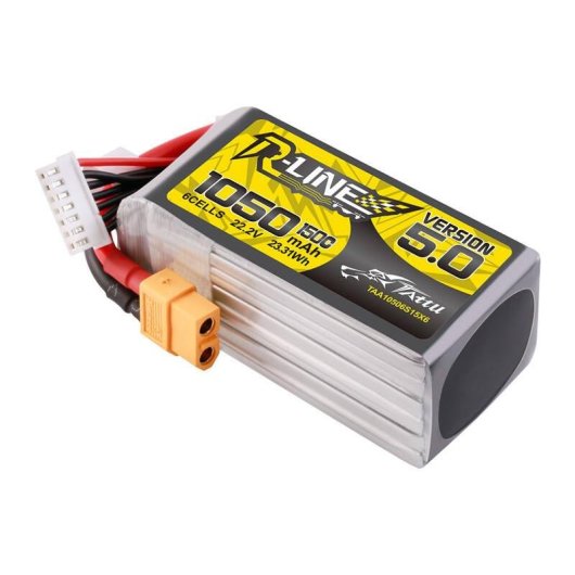 Batería Tattu R-Line 5.0 1050mAh 22.2V 6S 150C XT60 para drones FPV