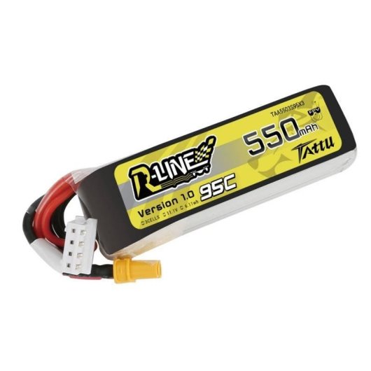 Batería Tattu R-Line 550mAh 11.1V 95C 3S1P XT30 para drones