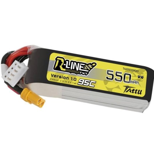 Batería Tattu R-Line 550mAh 11.1V 95C 3S1P XT30 para drones