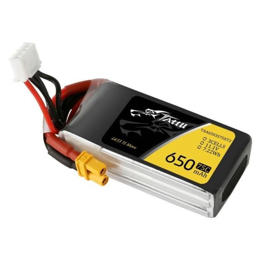 Batería Tattu 650mAh 11,1V 75C 3S1P para drones