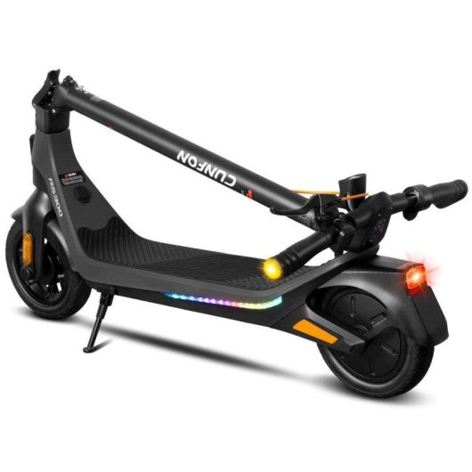 Patinete eléctrico CUNFON Rs300 500W 10" Doble freno Bluetooth Gris