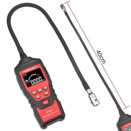 Detector de Fugas de Gás Habotest HT601A Alta Sensibilidade Alarme Visual e Sonoro