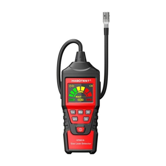 Detector de Fugas de Gás Habotest HT601A Alta Sensibilidade Alarme Visual e Sonoro
