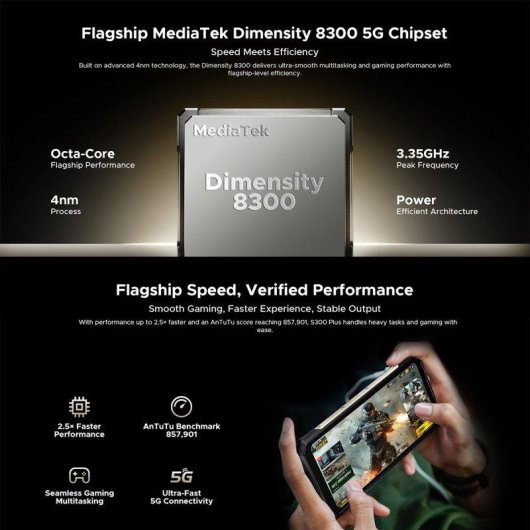 Doogee S300 Plus 5G 16GB 1TB 6.78" Negro