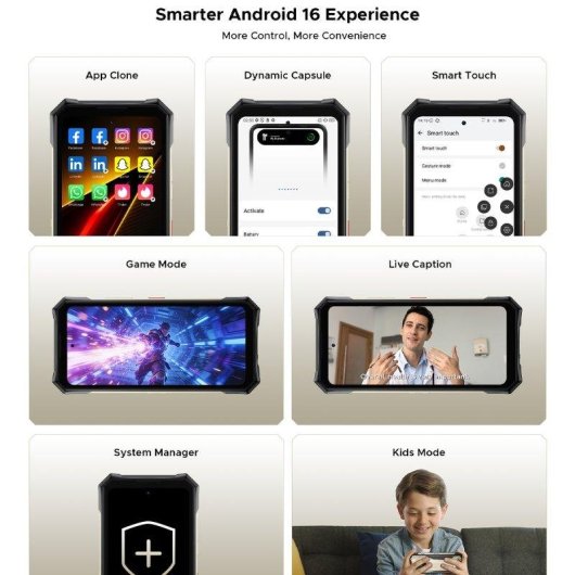 Doogee S300 Plus 5G 16GB 1TB 6.78" Negro