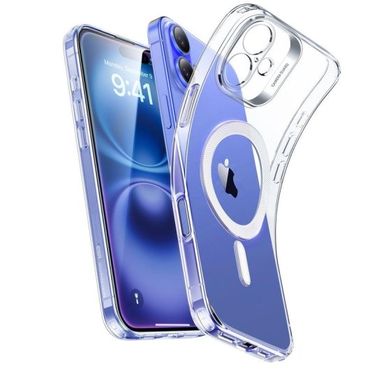 Capa para telemóvel ESR Zero Clear Case HaloLock Transparente Polímero para iPhone 16 Plus