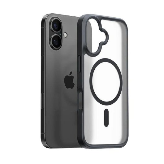 Funda para móvil Torras Guardian-Mag Cover case Noir compatible iPhone 16 Plus