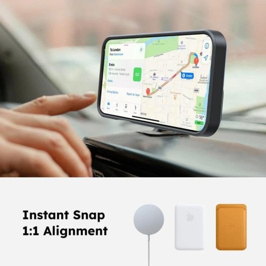 Funda para móvil Torras Ostand Spin Cover Transparente con anillo soporte para iPhone 16